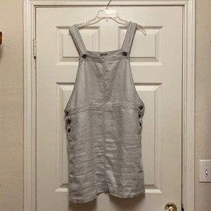 JJill Linen Overall Jumper Dress